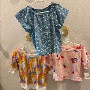 Tea Collection • Colorful Girls Tops • Set of Three • 2T & 3T*